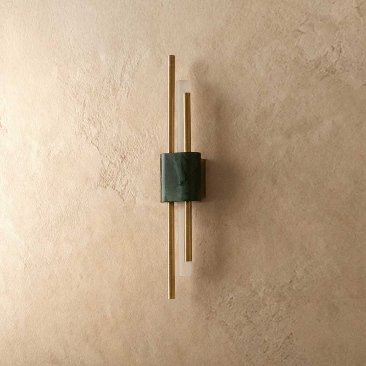 AuraMarble LED Wall Lamp With Metal Frame For Ambient Glow