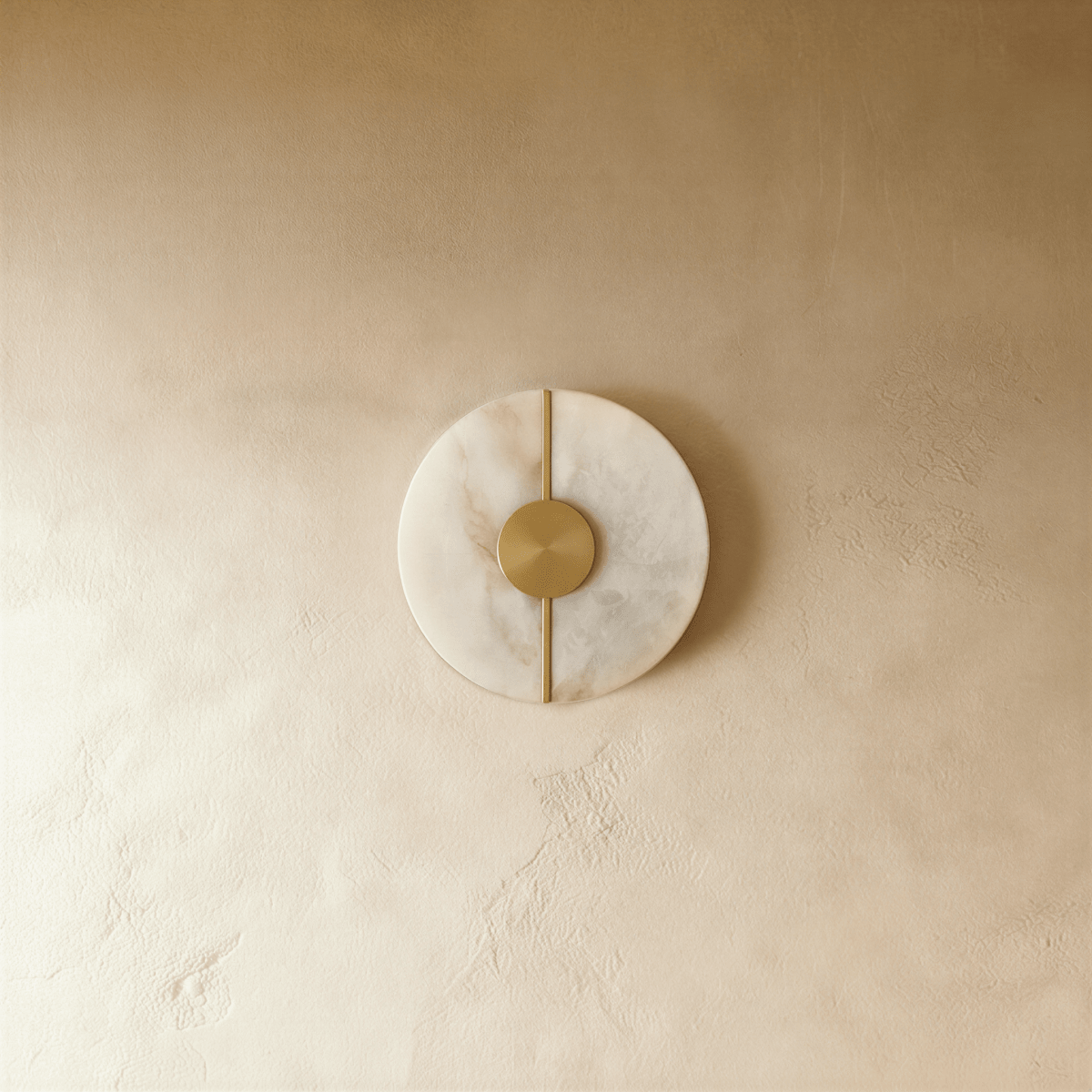 Aurelia Marble Glow Wall Lamp With Gold Accents Finish