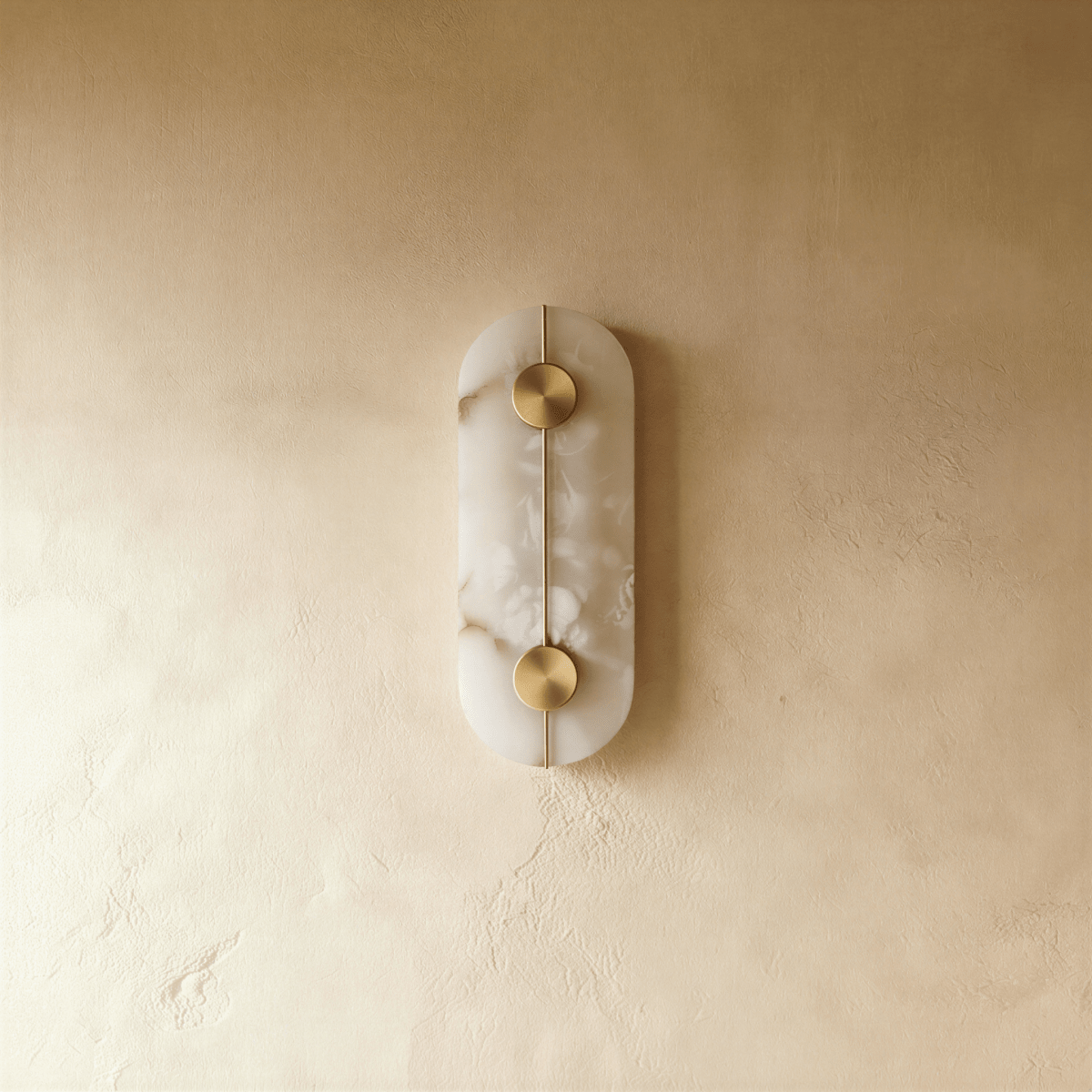 Aurelia Marble Glow Wall Lamp With Gold Accents Finish