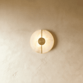 Aurelia Marble Glow Wall Lamp With Gold Accents Finish