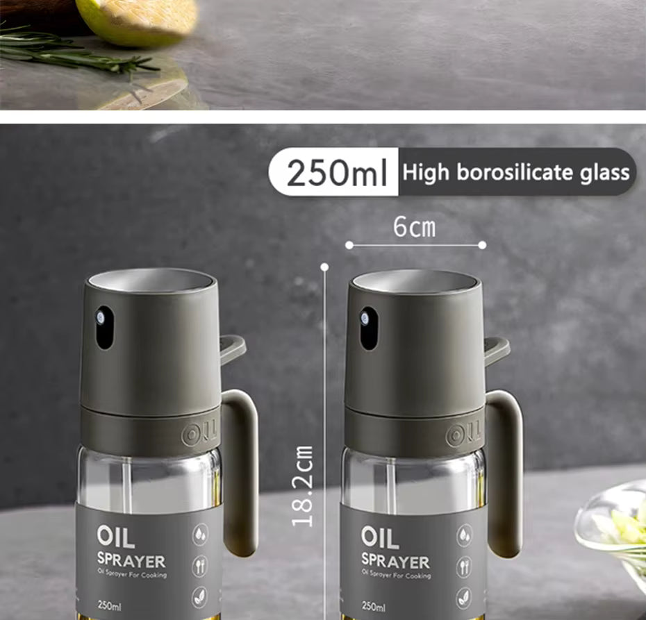 AureaMist-glasflaske med oliesprayer, 250 ml lugtfri forstøver til madlavning
