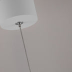 Minimalistické hliníkové závěsné svítidlo AeroLume, teplé LED světlo 2700 K