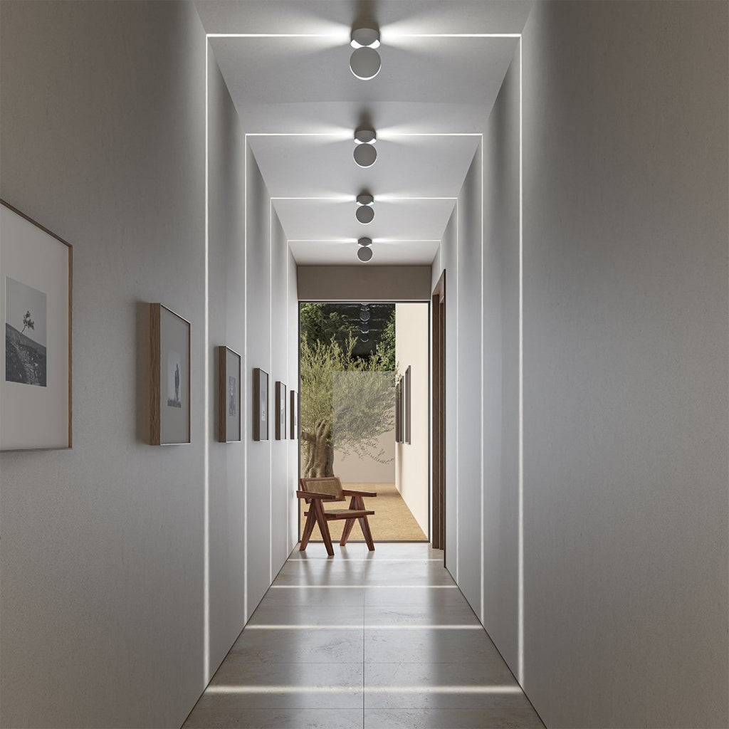 LumenAura Orbit 360° Rotating LED Wall Light For Outdoors