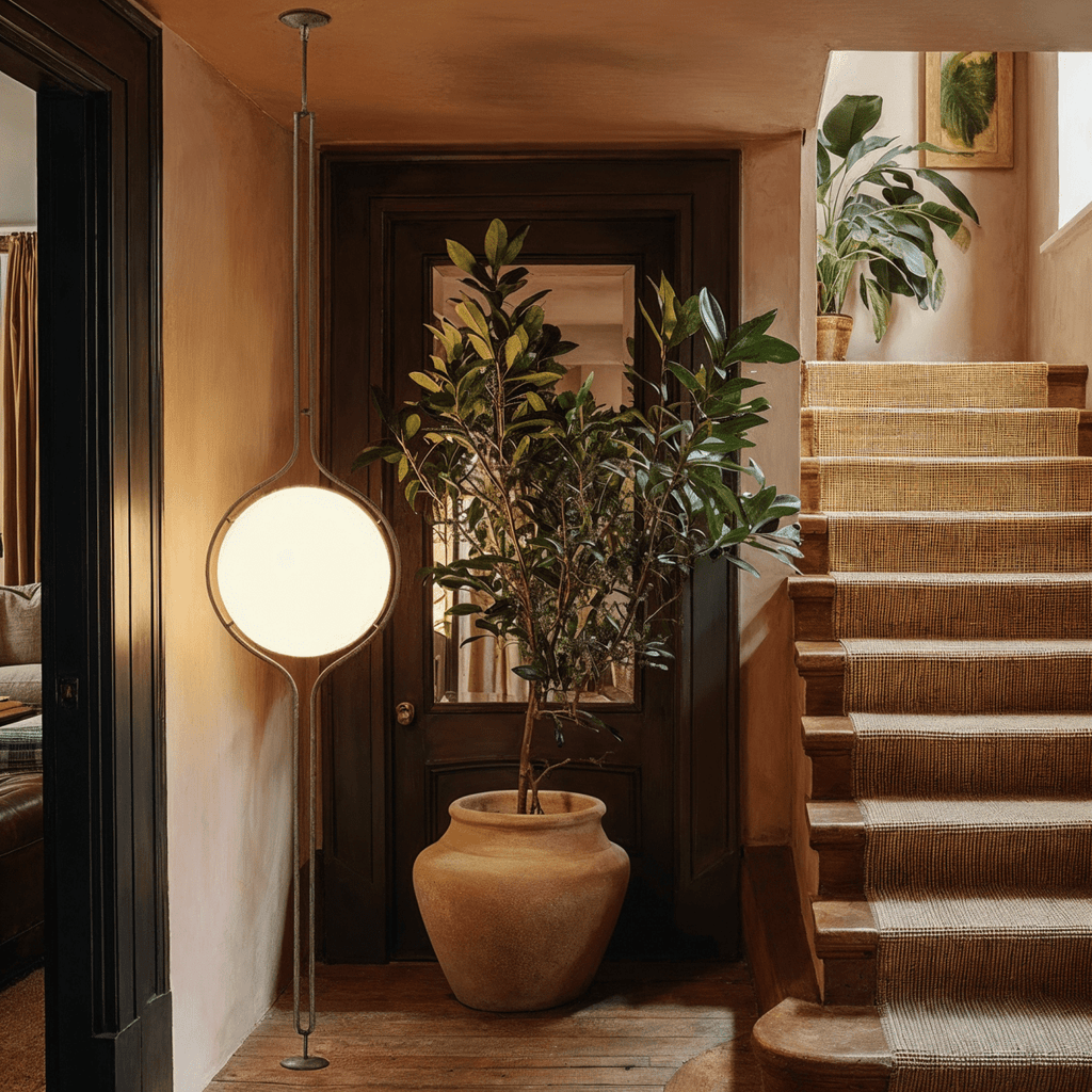 LumenSpan Floor to Ceiling Sculptural Lamp for Modern Living Spaces