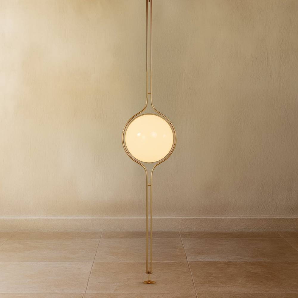 LumenSpan Floor to Ceiling Sculptural Lamp for Modern Living Spaces