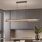 Lampada a sospensione lineare LED AeroLux con struttura metallica minimalista