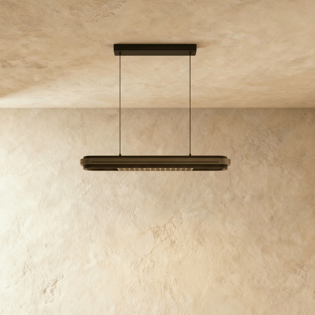 AeroLux Linear LED Pendant Light With Minimalist Metal Frame